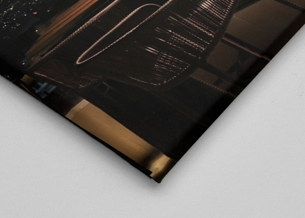 krásný výhled na město v noci 