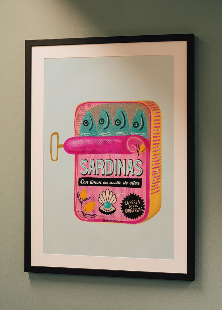 Sardines Tin Can Pop Art