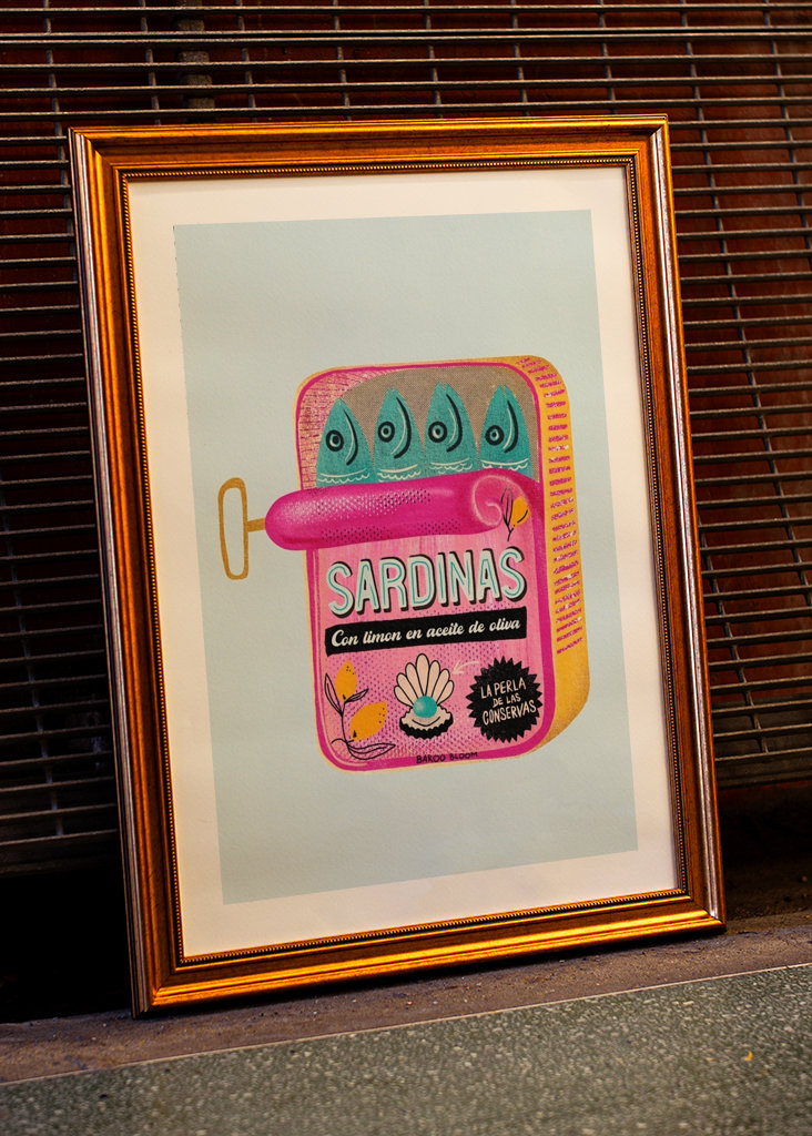 Sardines Tin Can Pop Art