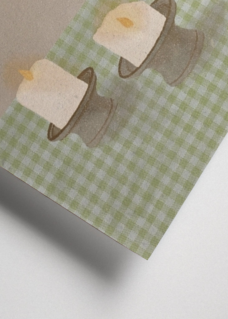 The vase and the candles 