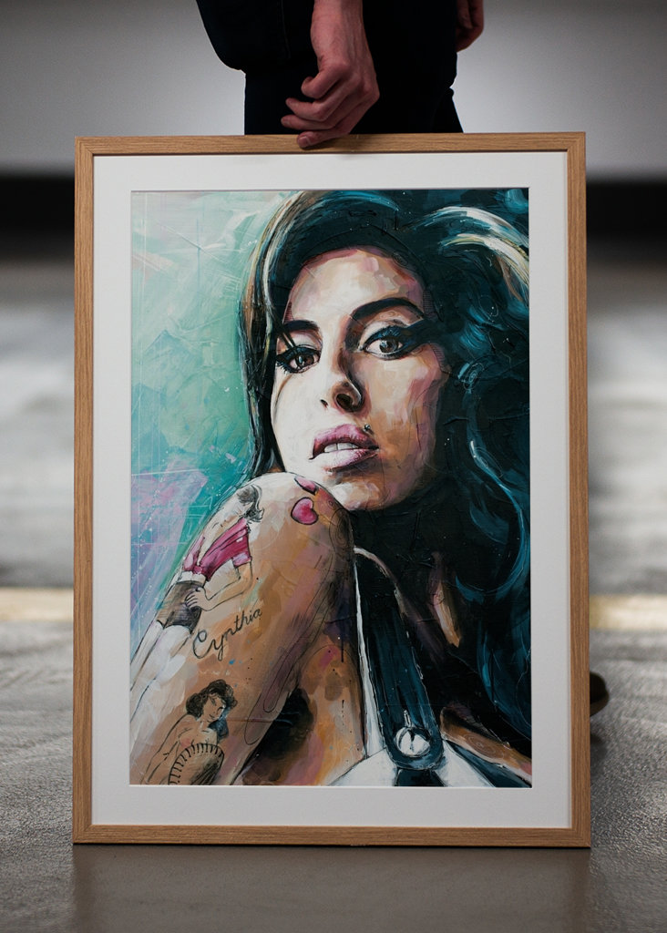 Amy Winehouse painting.