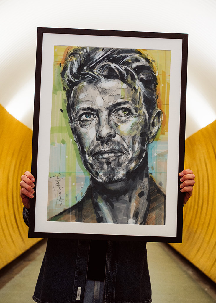 David Bowie painting.