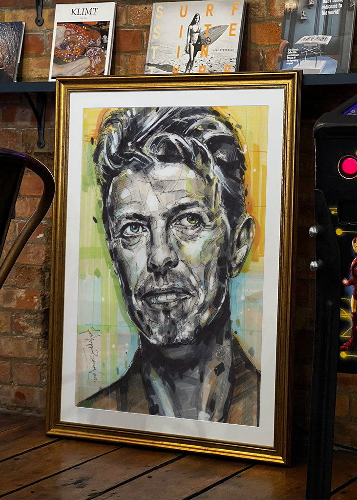 David Bowie painting.