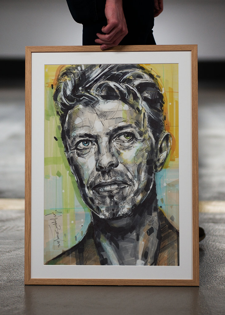 David Bowie painting.