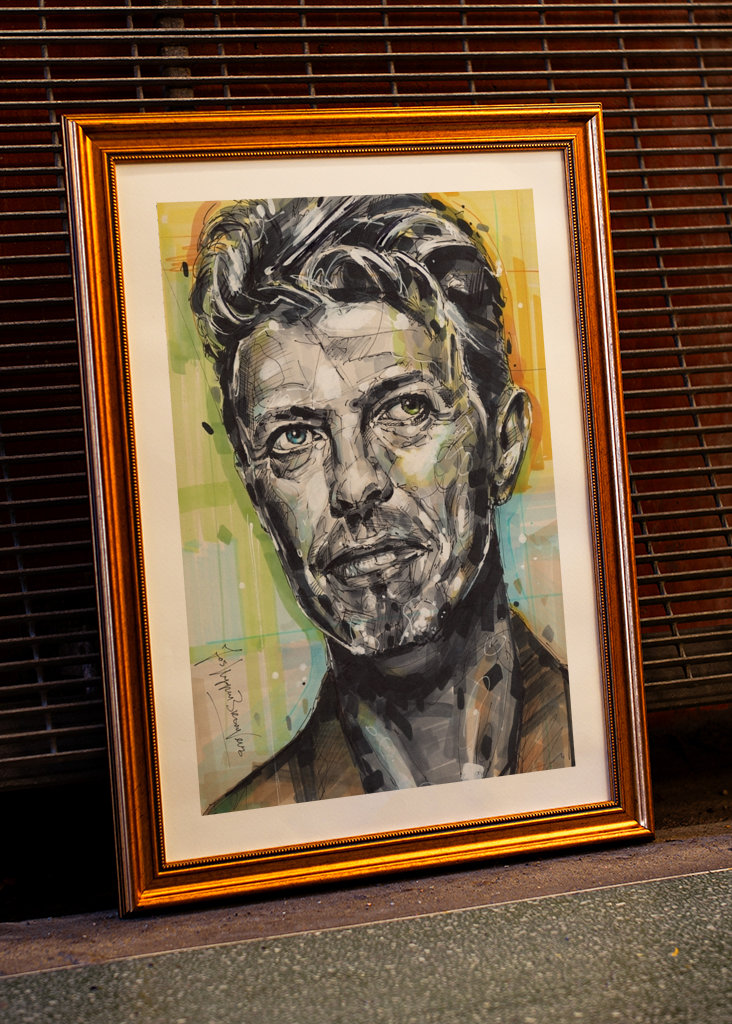 David Bowie painting.