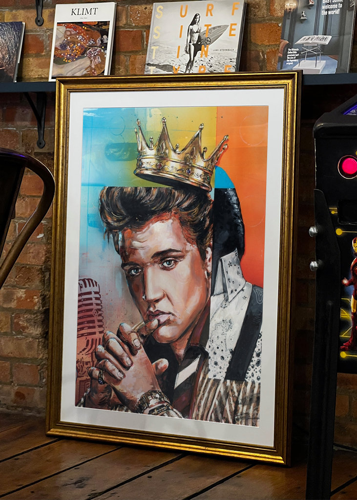 Elvis Presley painting.