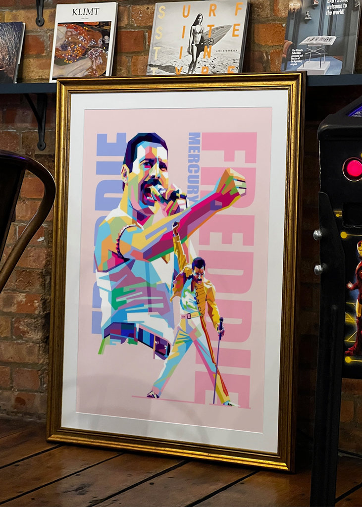 Freddie Mercury Pop Art Style