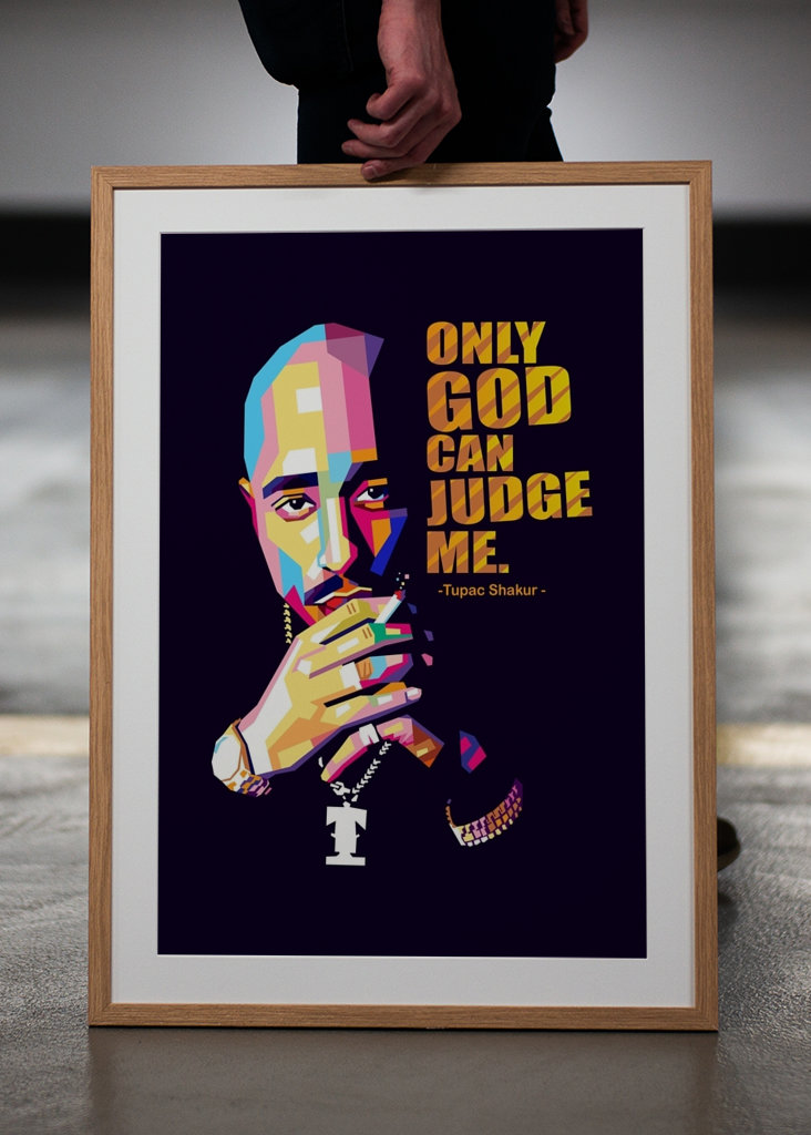 Tupac Shakur Pop Art Style