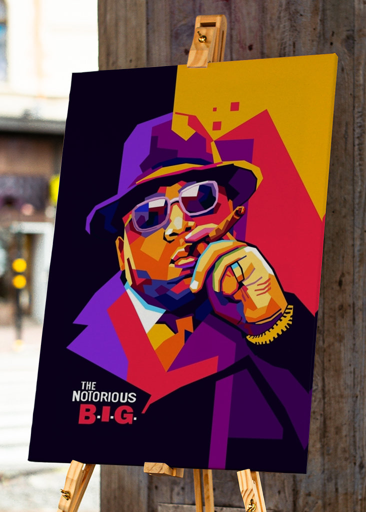 Biggie Smalls Pop Art Style