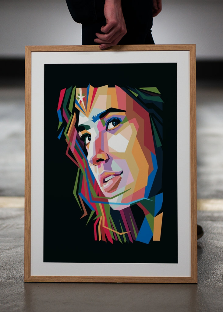 Gal Gadot Pop Art Style