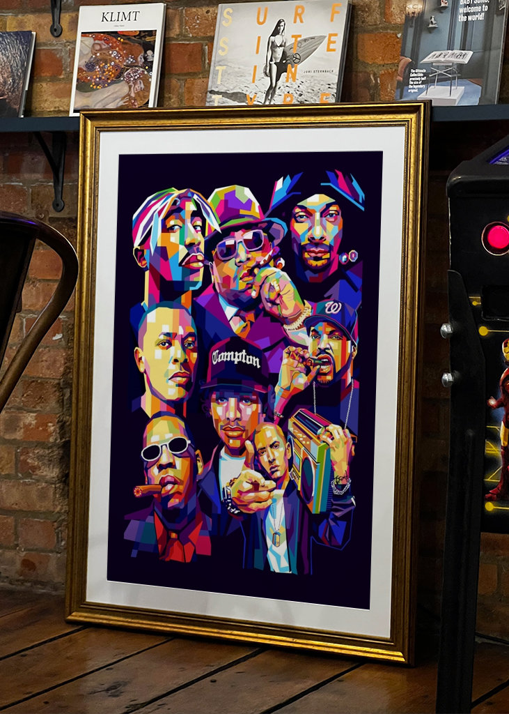 Rappers Legend Pop Art Style