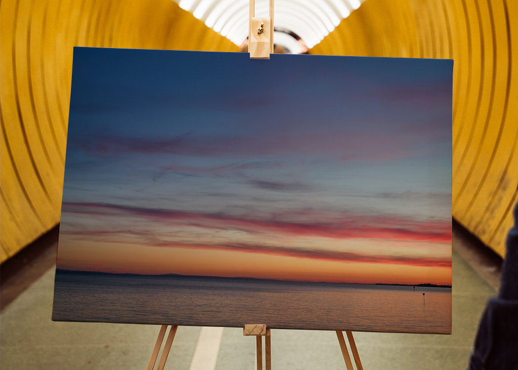 sundown at lake constance