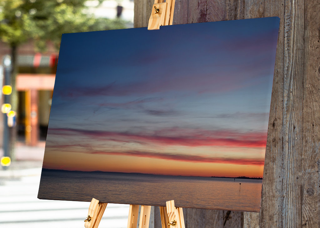 sundown at lake constance