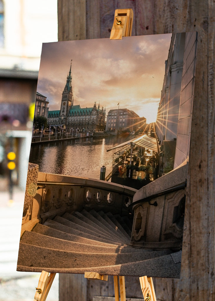 Jungfernstieg Sonnenuntergang