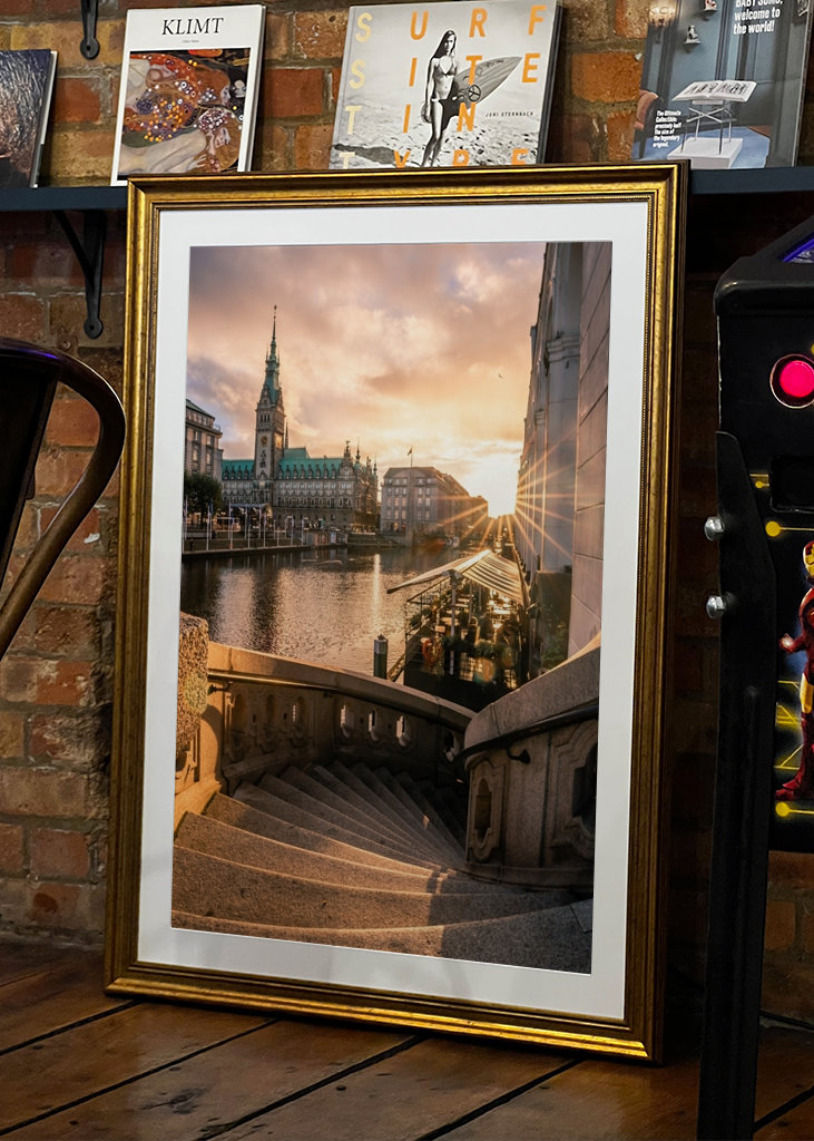 Jungfernstieg Sonnenuntergang