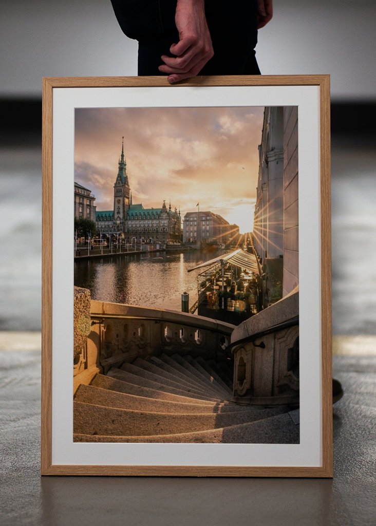 Jungfernstieg Sonnenuntergang