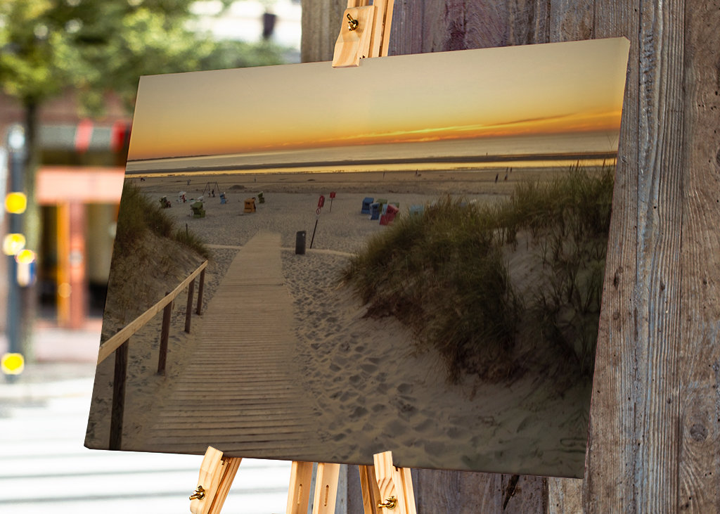 dunes and beach at the sea
