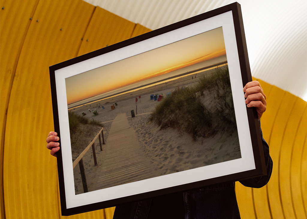 dunes and beach at the sea