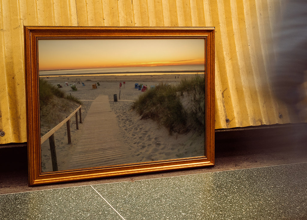 dunes and beach at the sea