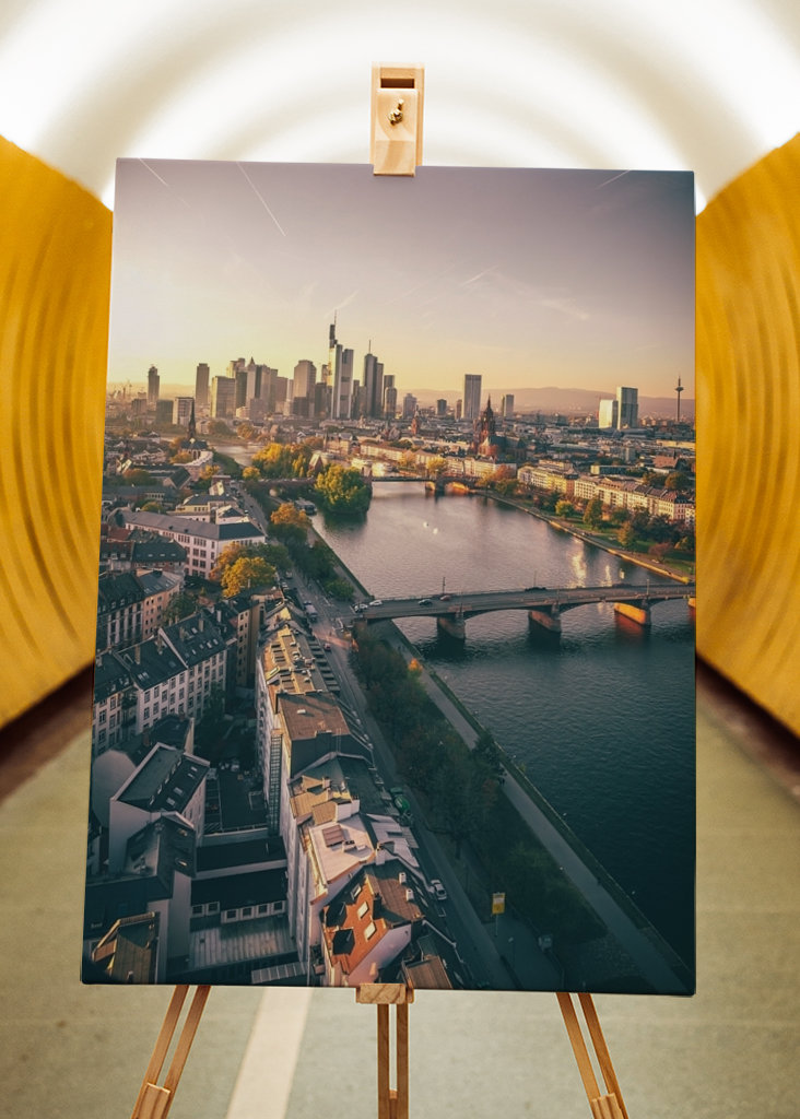 Frankfurt am Main at sunset