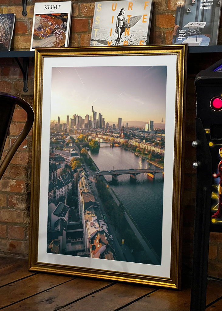 Frankfurt am Main at sunset