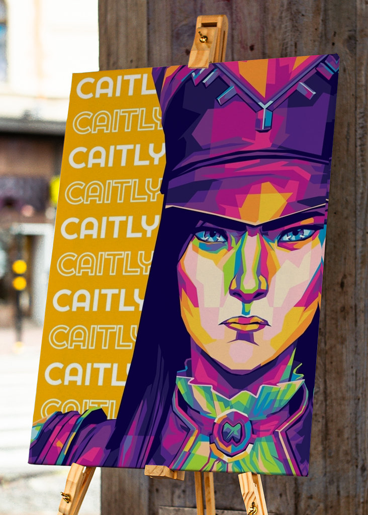 Caitlyn Arcane Pop art