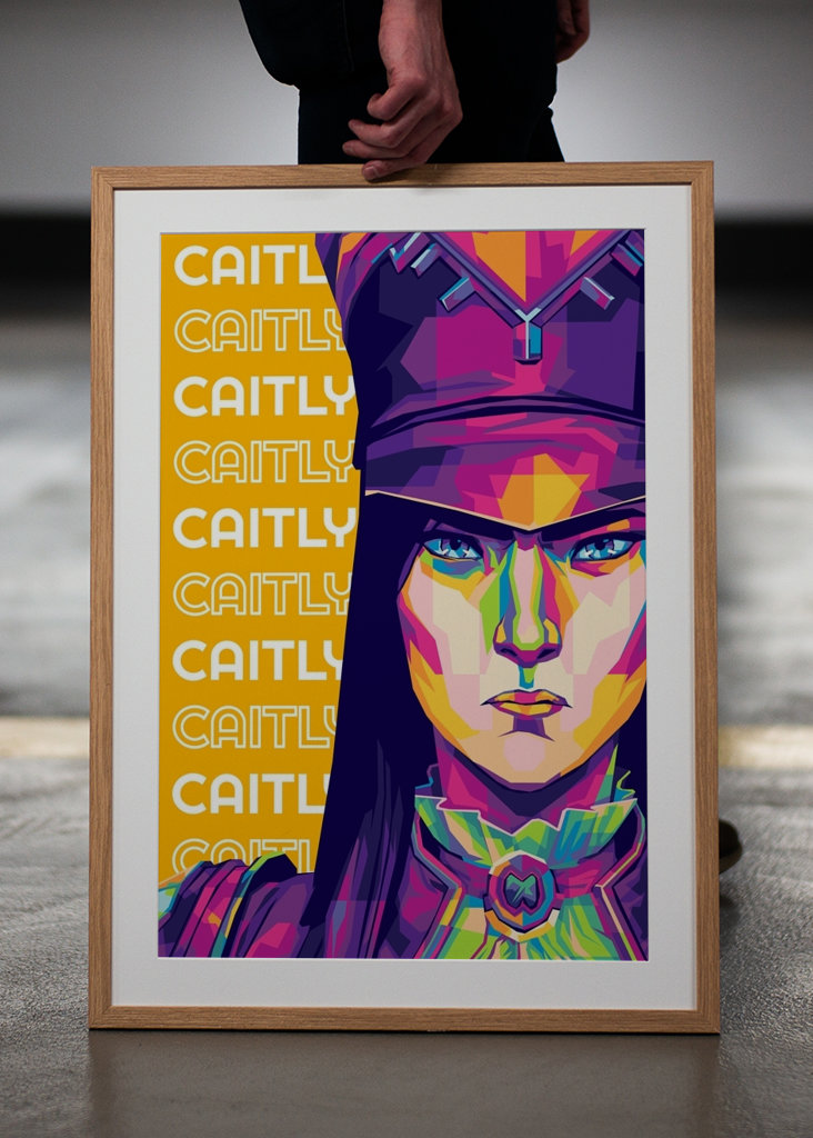 Caitlyn Arcane Pop art