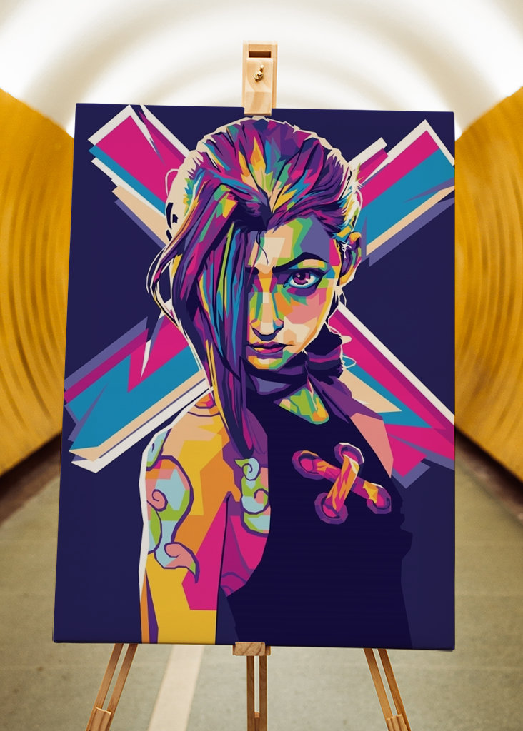 Jinx Arcane Pop art TV show