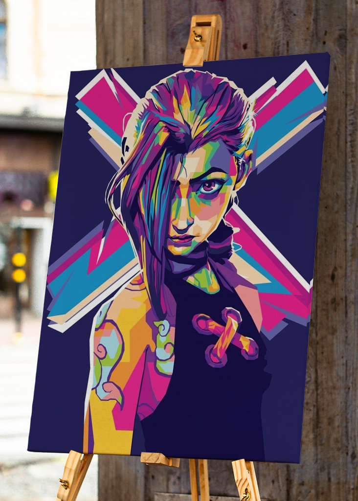 Jinx Arcane Pop art TV show