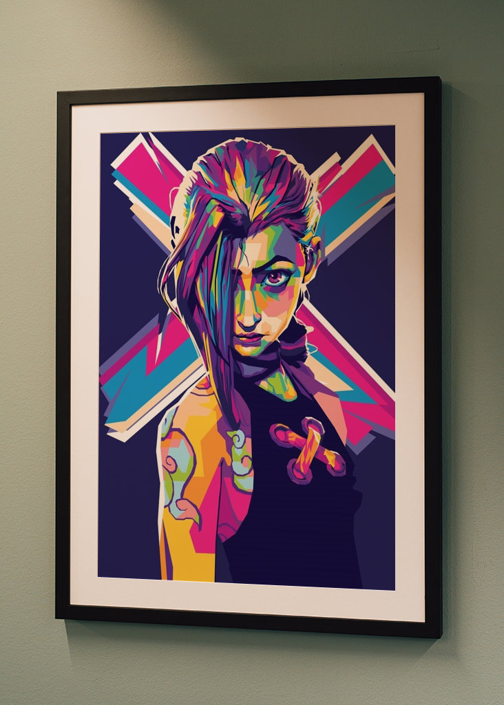 Jinx Arcane Pop art TV show