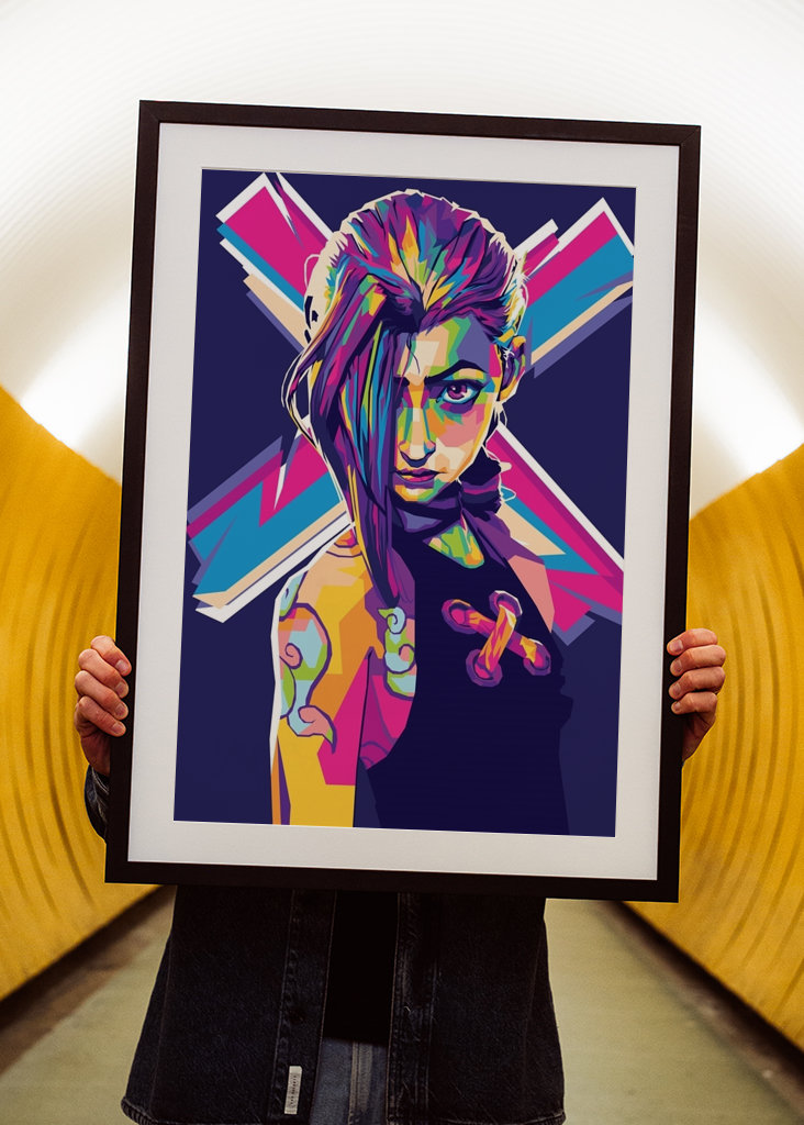 Jinx Arcane Pop art TV show