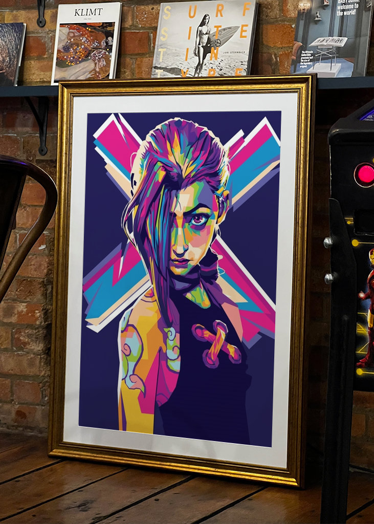Jinx Arcane Pop art TV show
