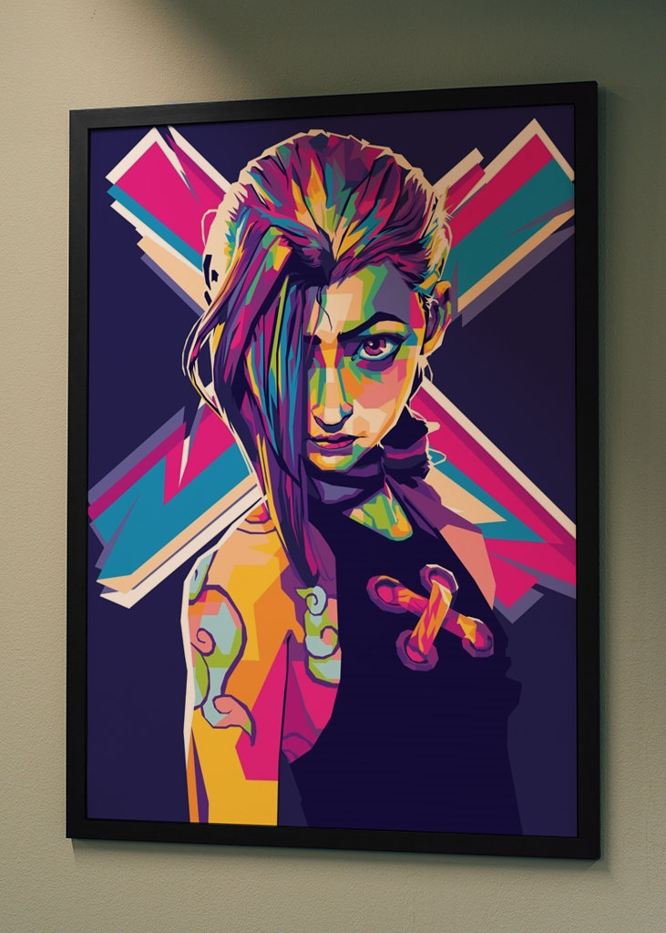 Jinx Arcane Pop art TV show