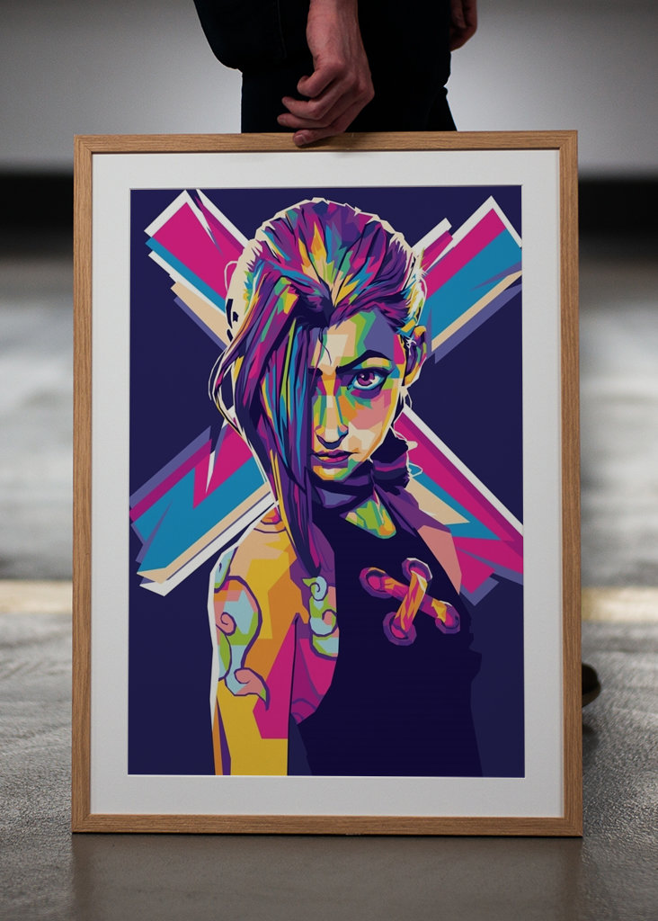 Jinx Arcane Pop art TV show