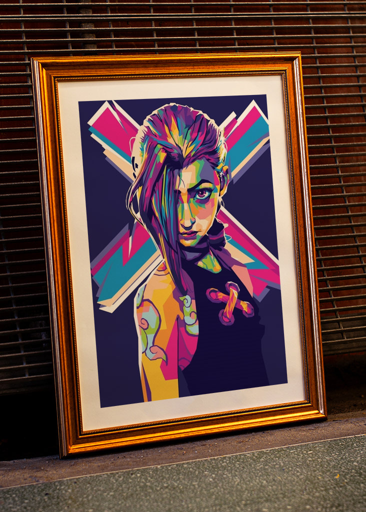 Jinx Arcane Pop art TV show