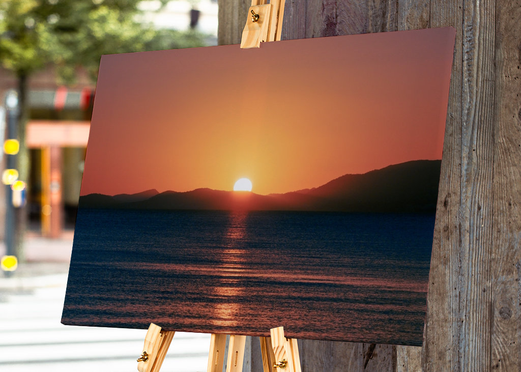 Sunset over the ocean