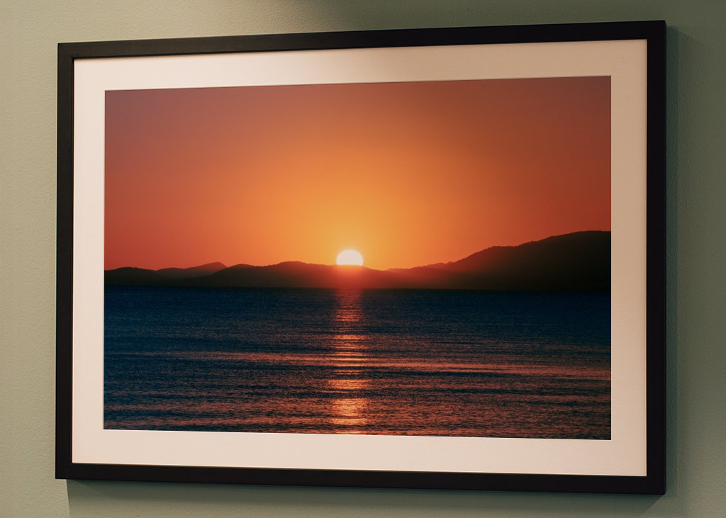 Sunset over the ocean