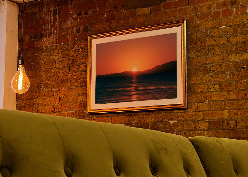 Sunset over the ocean