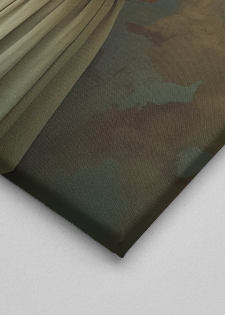 "Dahlias in Vintage Green"