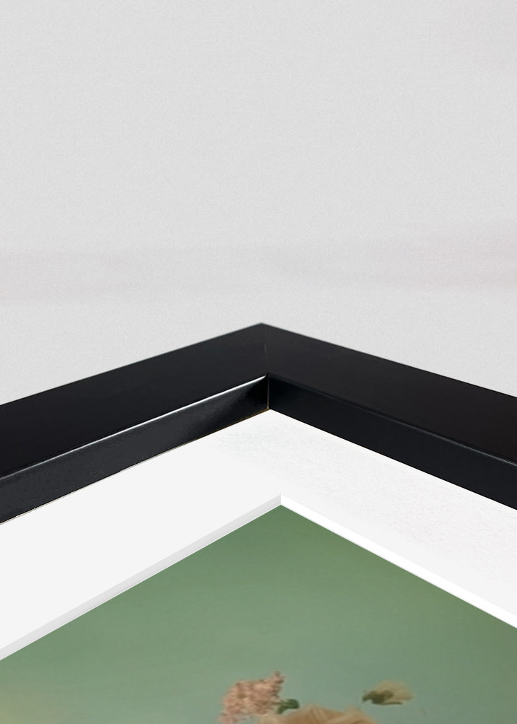 "Dahlias in Vintage Green"