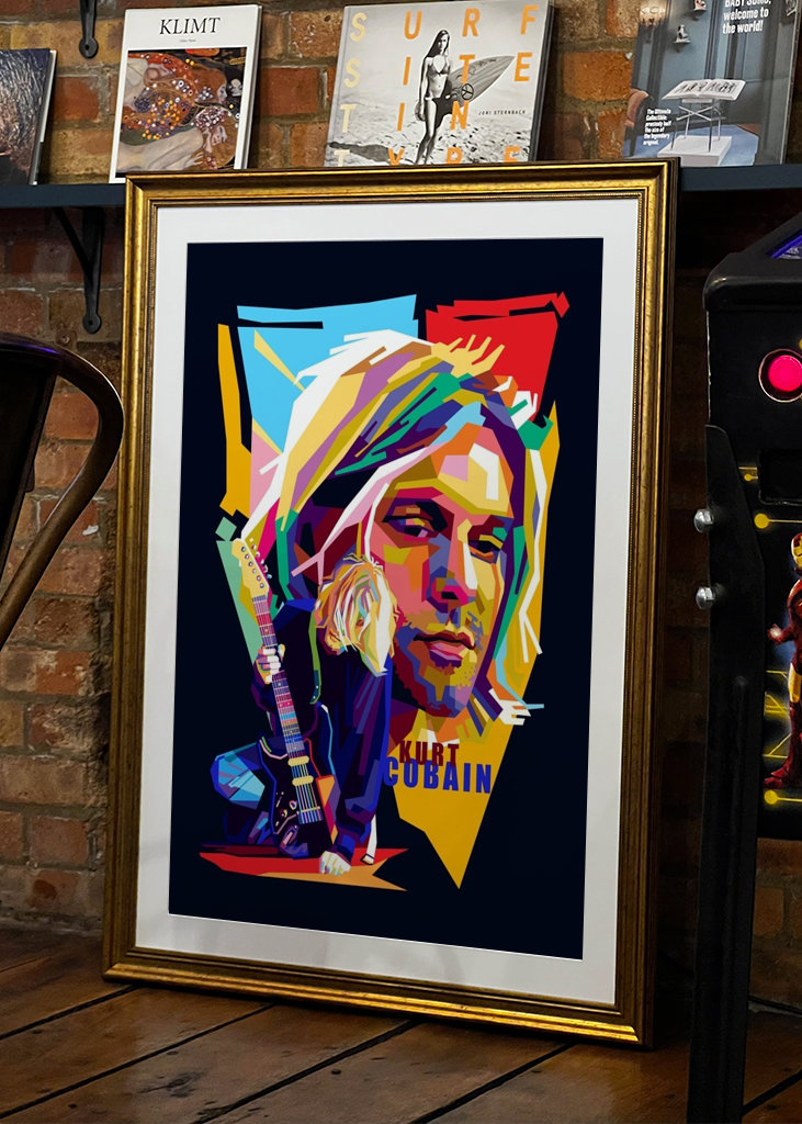 Kurt Cobain Pop Art Style