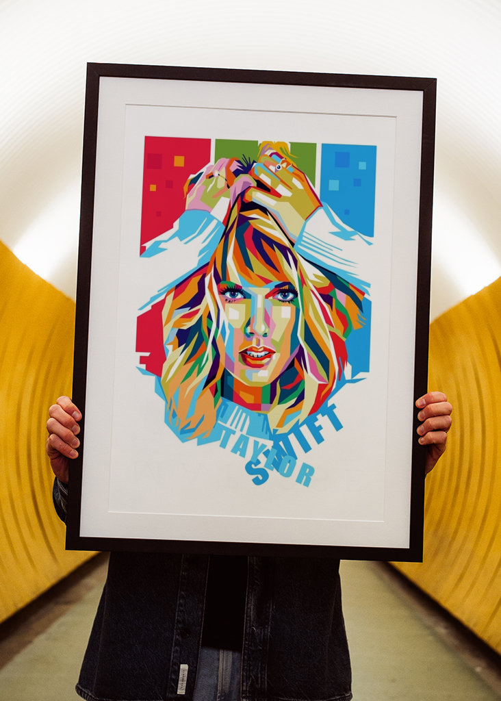 Taylor Swift Pop Art Style