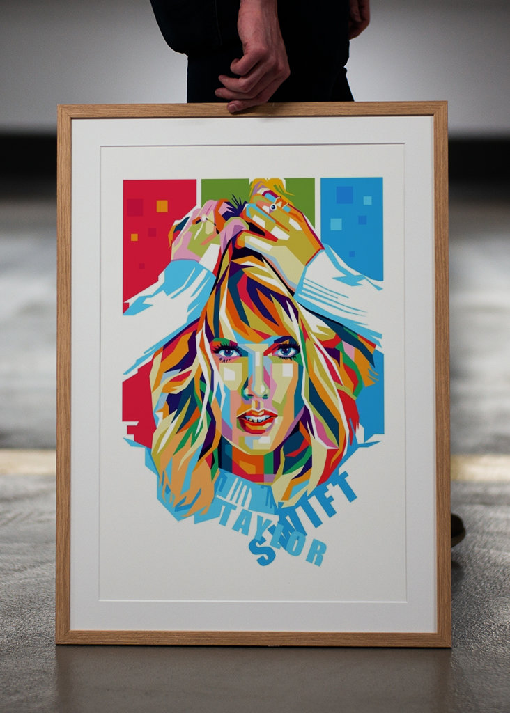 Taylor Swift Pop Art Style