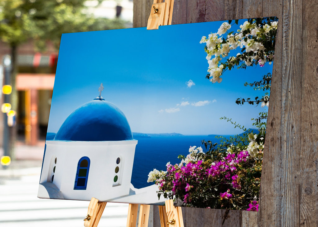 The Santorini Blue and White