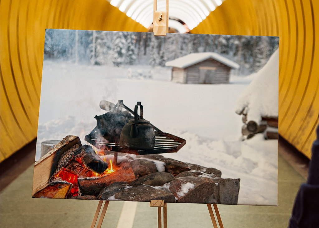 Coffemaker over open fire
