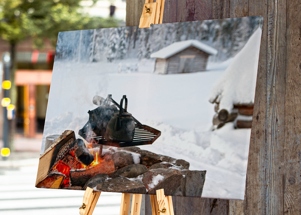 Coffemaker over open fire