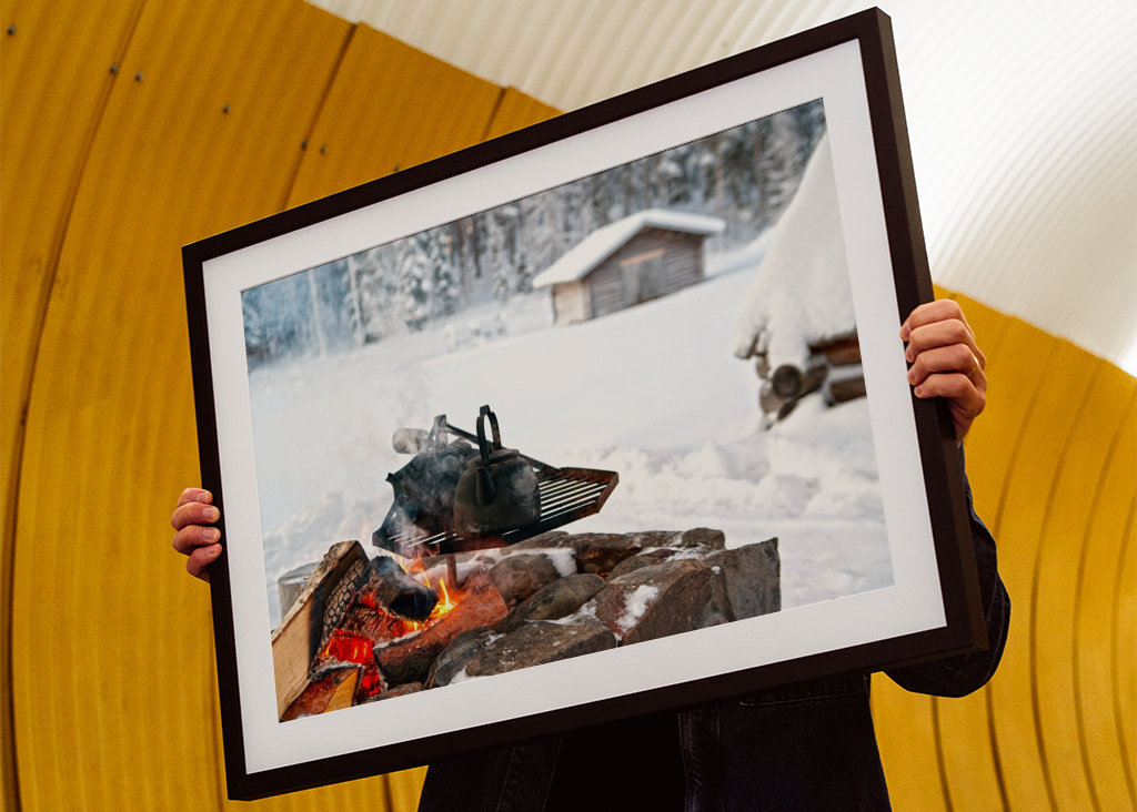 Coffemaker over open fire