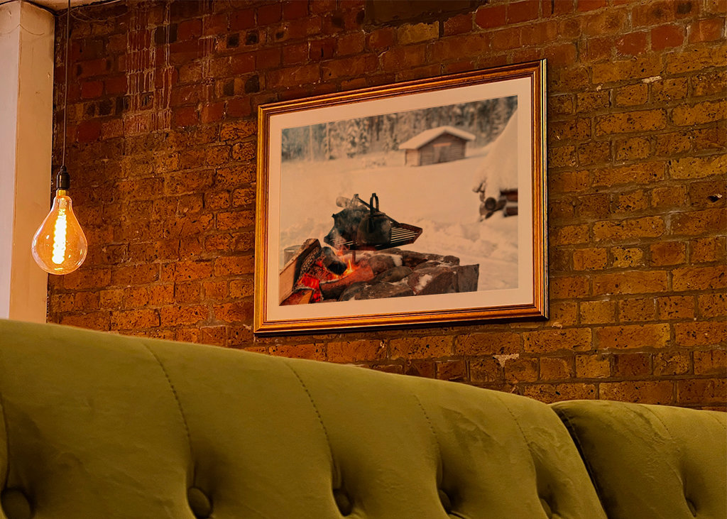 Coffemaker over open fire