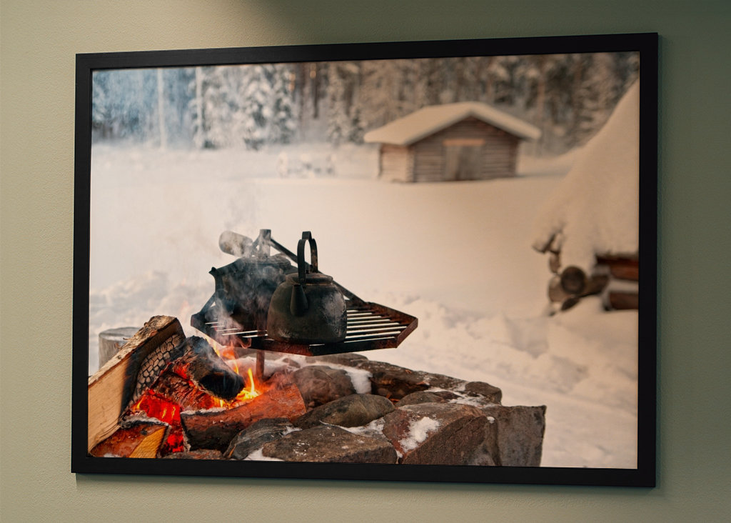 Coffemaker over open fire