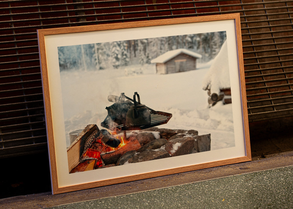 Coffemaker over open fire